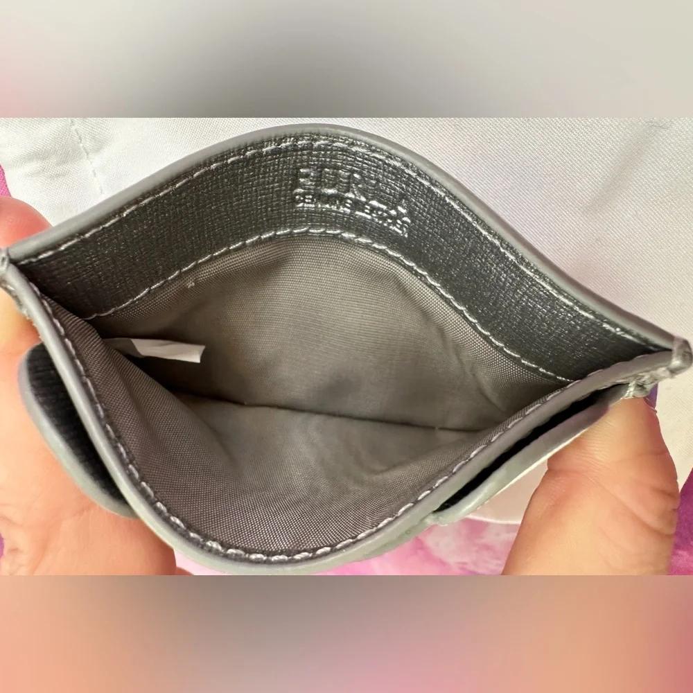 Limited Edition Furla Allegra Bear Card Holder with Dust Bag (GUC; Silver)